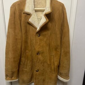 Autunno shearlings sheepskin real fur coat small